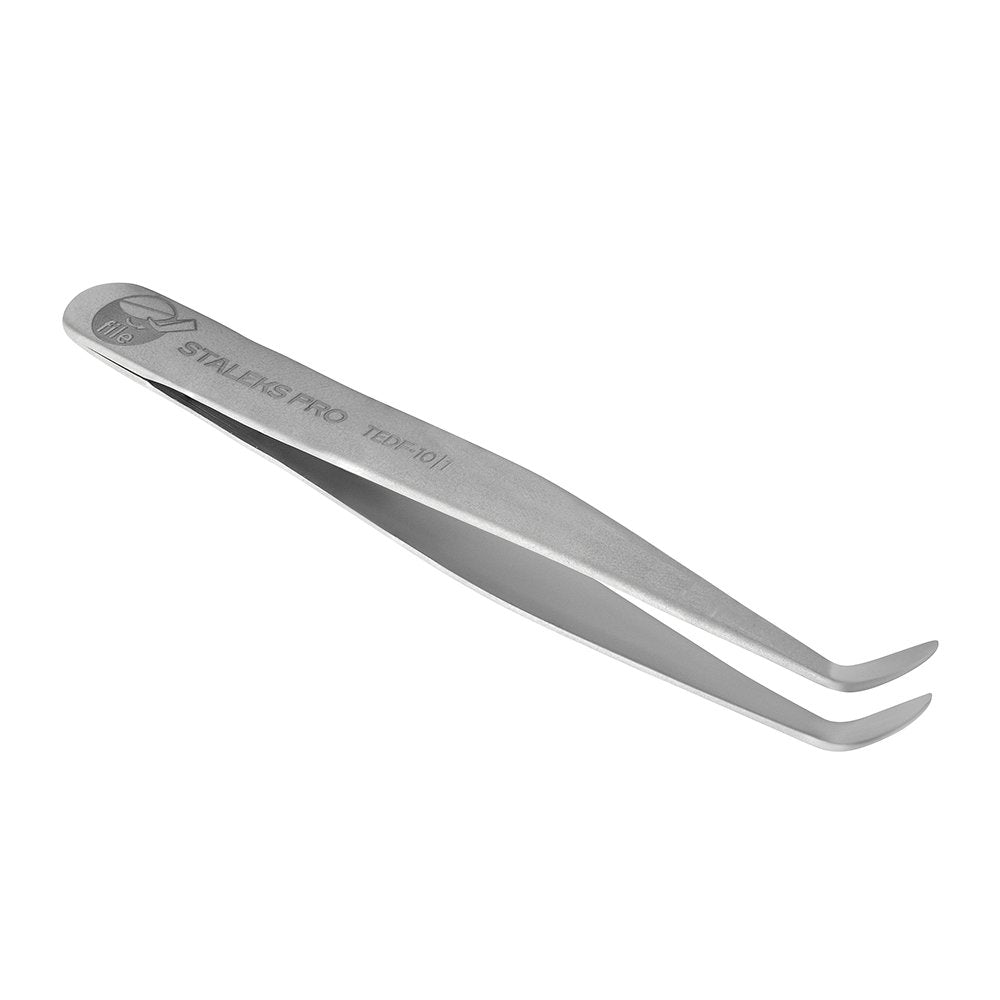 Staleks Tweezers TEDF-10/1 with bent tips to replace sticker | U-tools
